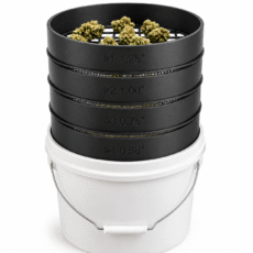 Distillate Kingz 4-stage cannabis flower size sorter with stackable bud sieves